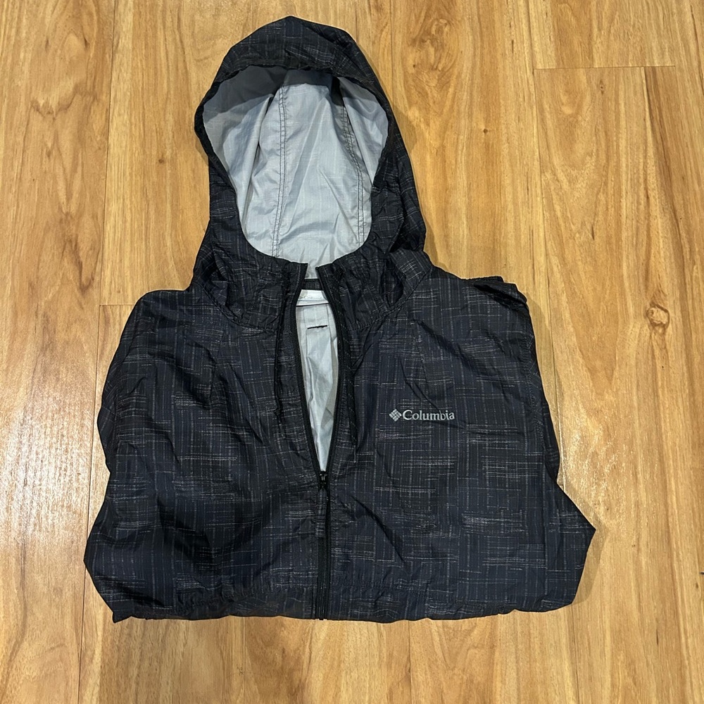 Columbia Hoodie Rain Jacket black/grey